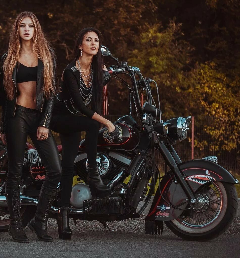 Beautiful girls and bikes in Tifariti