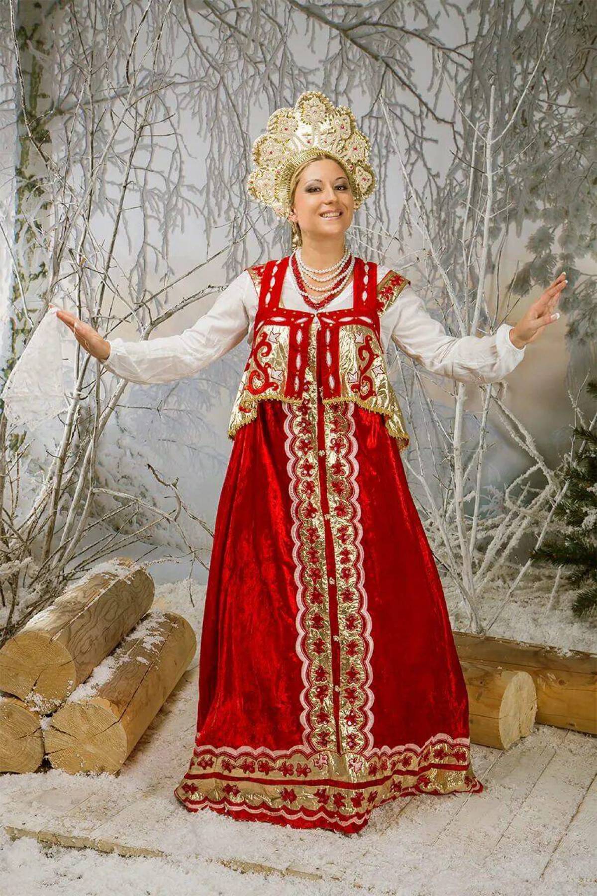 Girls in Slavic costumes in Tifariti