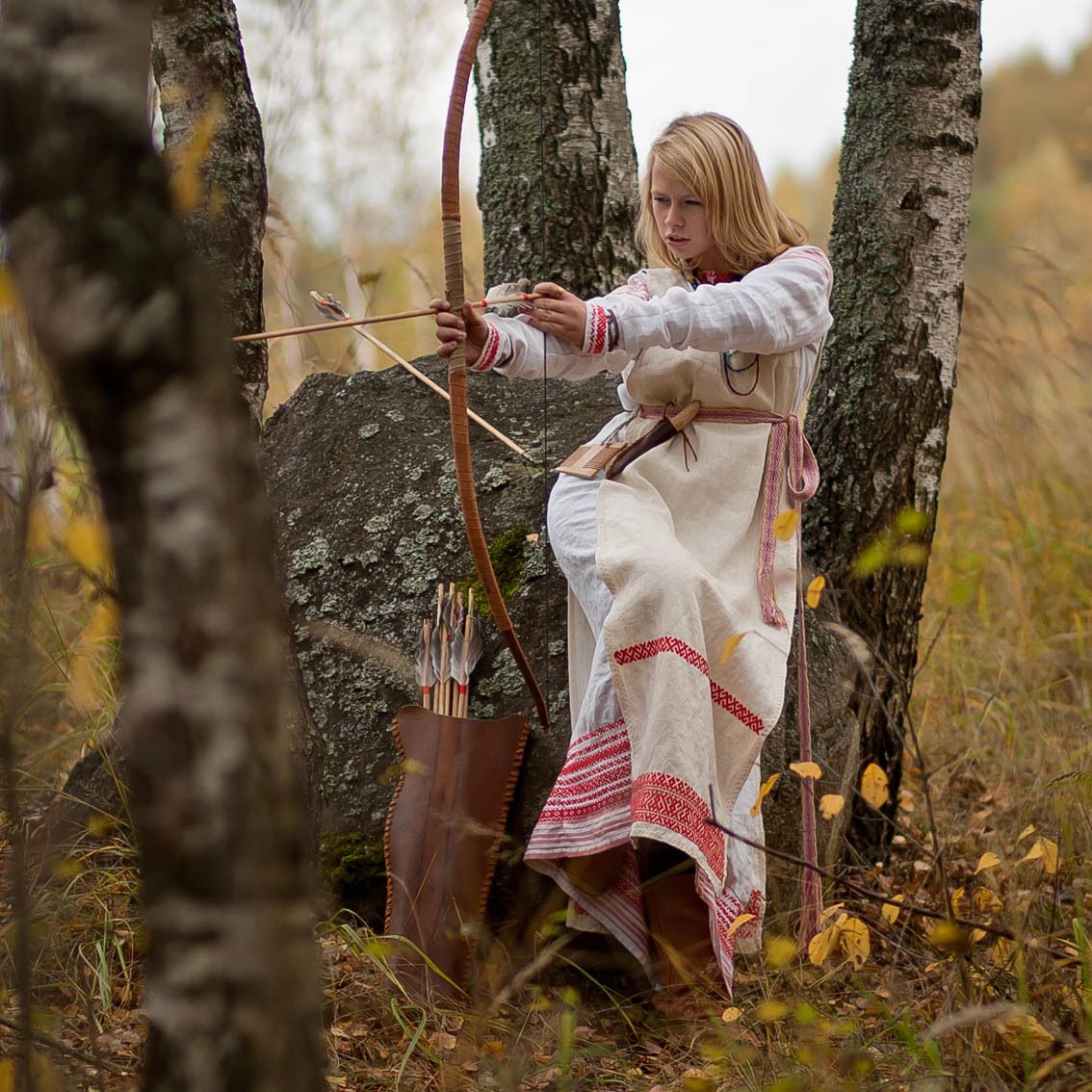 Sexy photo Girls in Slavic costumes in Tifariti