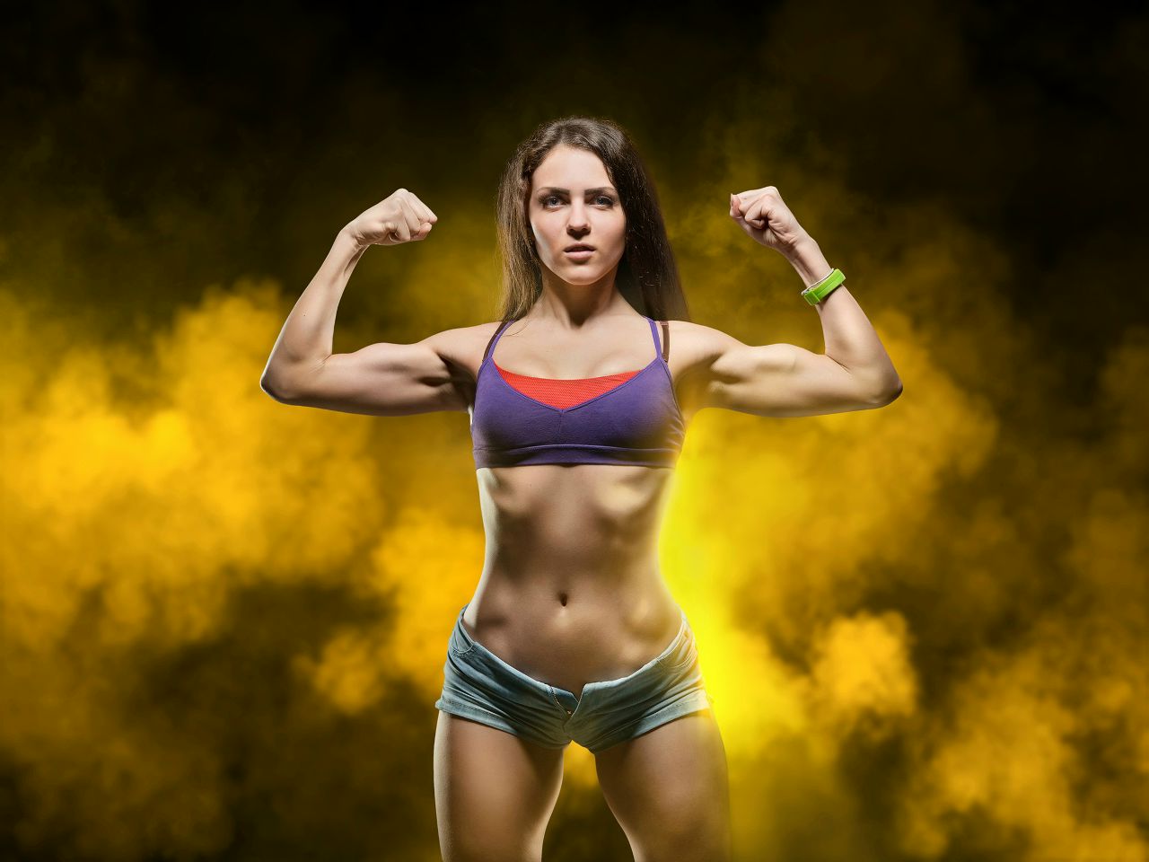 Athletic girls in Tifariti